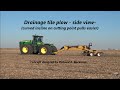 Tile Plow- Farm drainage tile installation-  Outlet hookup & installation with my drainage tile plow