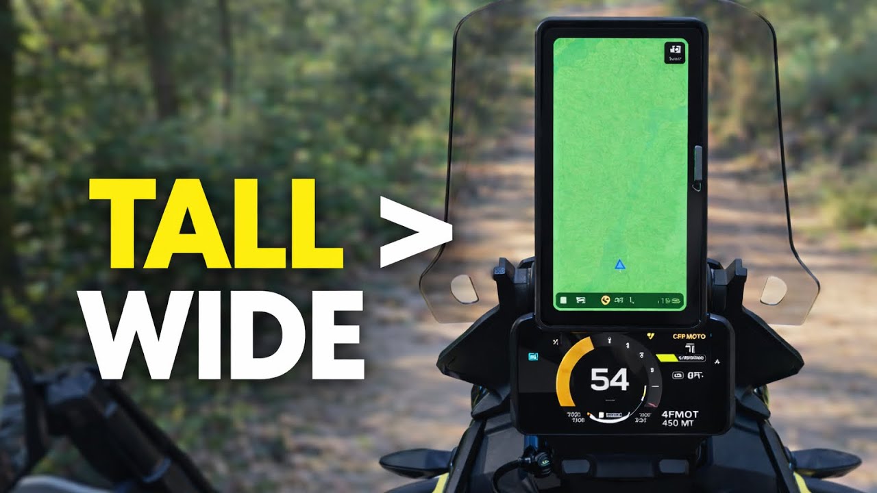 Support GPS Quadlock Pour Cartes Carpuride / Garmin – Pour CF Moto MT 450, Made In Italy