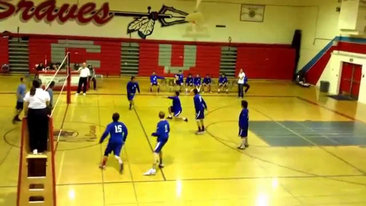 Braves (ECVHS) Patriots (OGHS) Boys Volleyball Game at El Cajon, CA