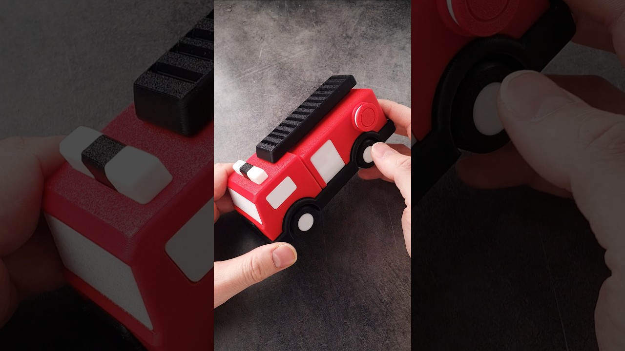 Rescue the cat. Fire Truck puzzle 