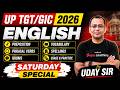 UP TGT /GIC 2026 | UP TGT /GIC 2026 ENGLISH MARATHON CLASS BY UDAY SIR
