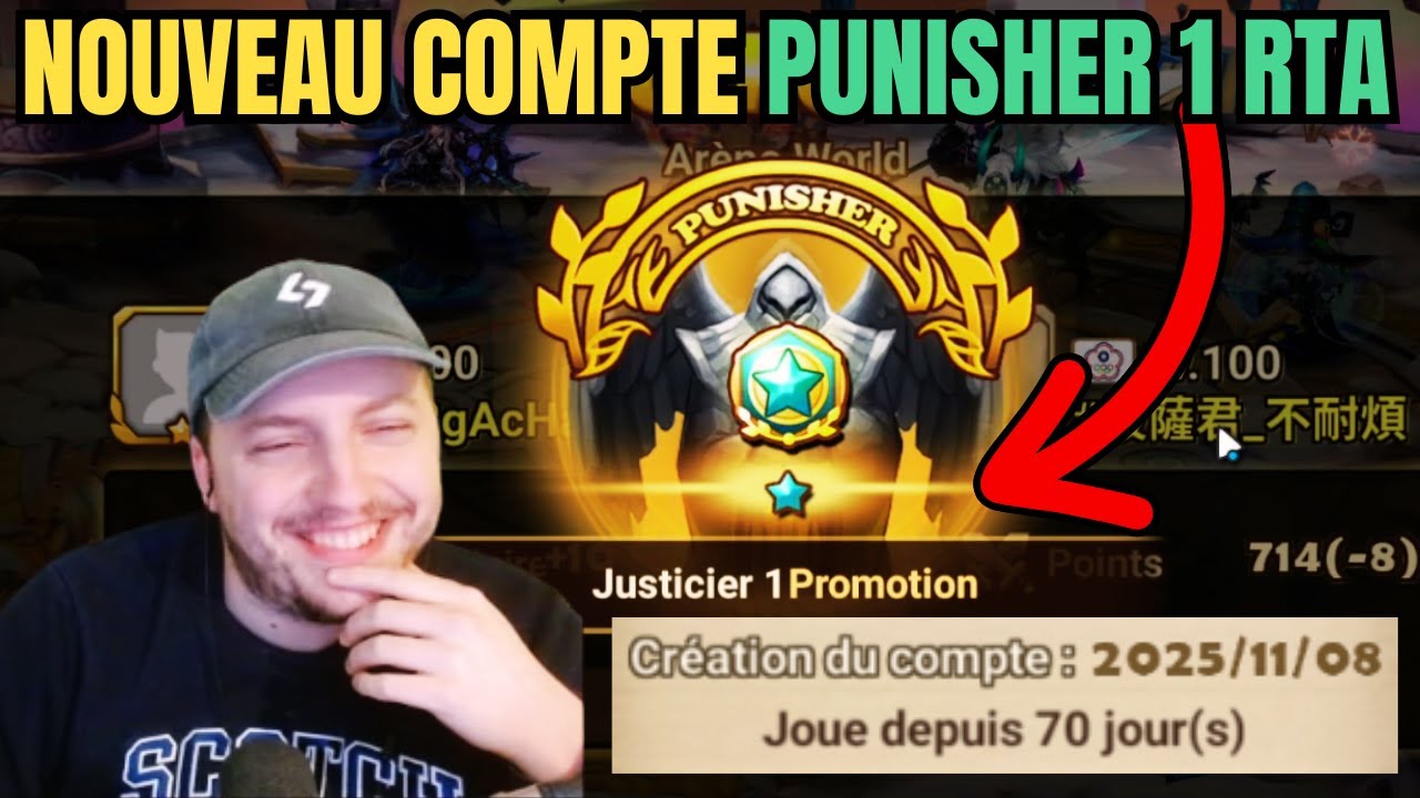 LE NOUVEAU SYSTÈME RTA EST BROKEN ! DÉJÀ JUSTICIER 1 SUR LE BÉBÉ COMPTE | Summoners war