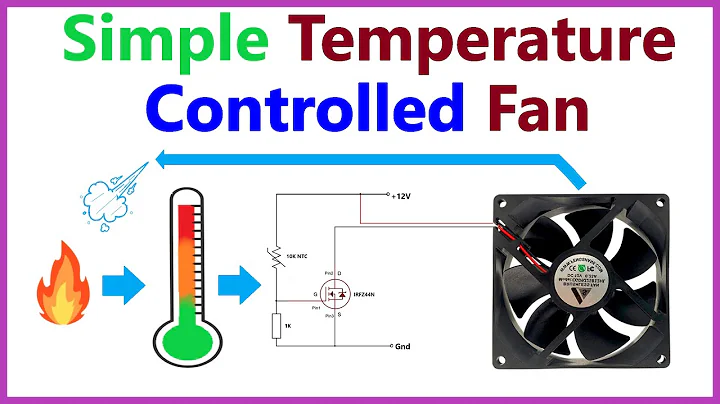 How to make Temperature Controlled Fan using Mosfet | DIY Automatic Speed Adjustable Fan