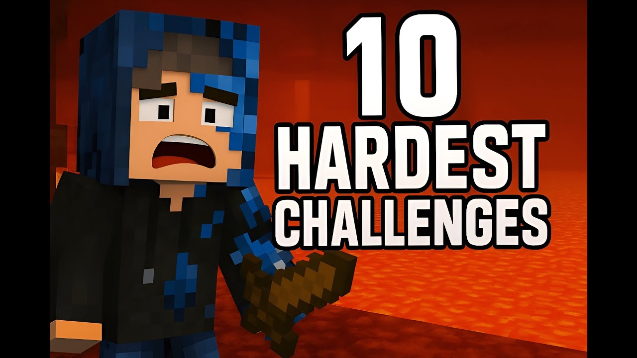 I tried 10 minecraft hardest challenges - YouTube