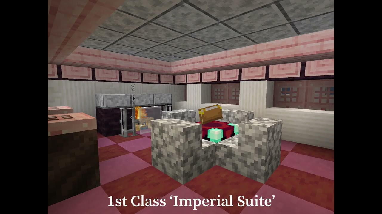 Minecraft Ocean Liner Interior (SS Imperial Ship)