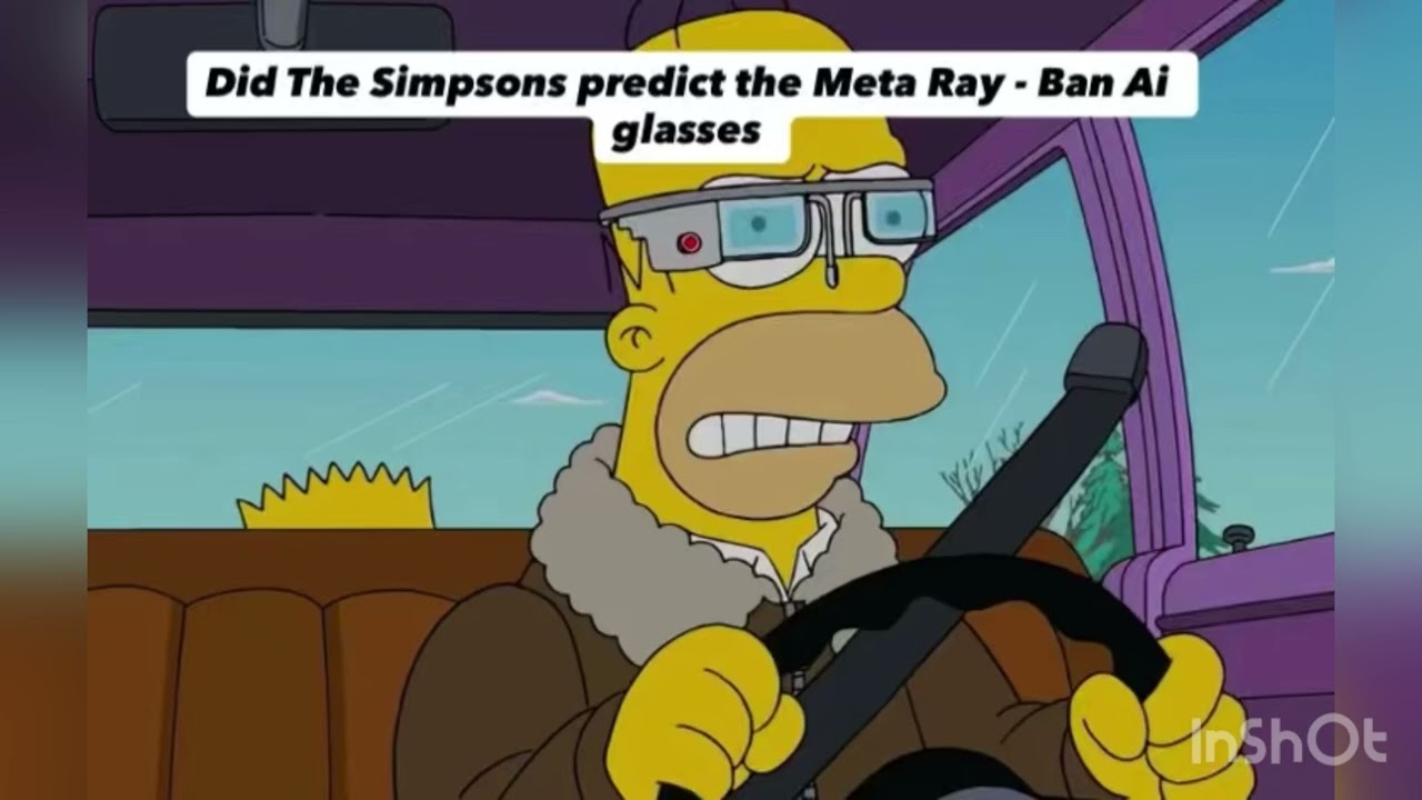 Did The Simpsons predict the new Meta Ray - Ban glasses! Glasses powered by Artificial Intelligence!