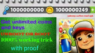 How to get more coins and keys on subway surfers game | Get unlimited coins and keys | How to hack screenshot 2