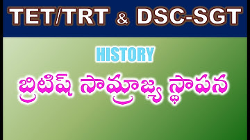 TET/DSC SGT History బ్రిటిష్ సామ్రాజ్య స్థాపన