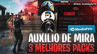 Saiu! 😈 OS 3 MELHORES PACKS de SENSI - SENSIBILIDADE ANDROID e IPHONE - AUXILIO deú MIRA (FreeFire)
