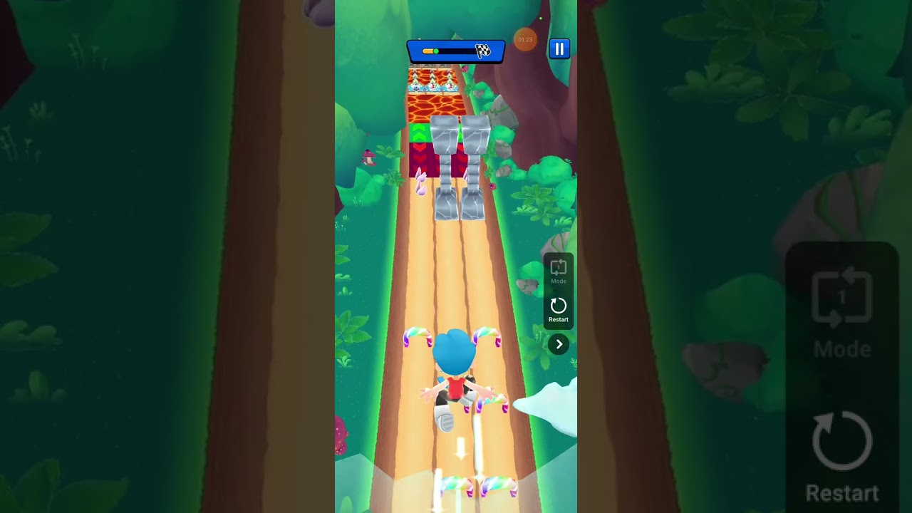 Fun Runner - Mostrando o jogo