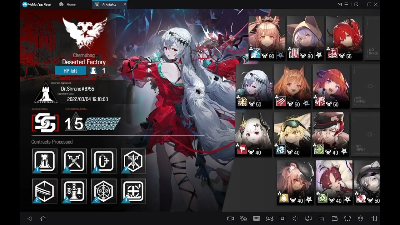 Arknights CC6 Deserted Factory Max Risk