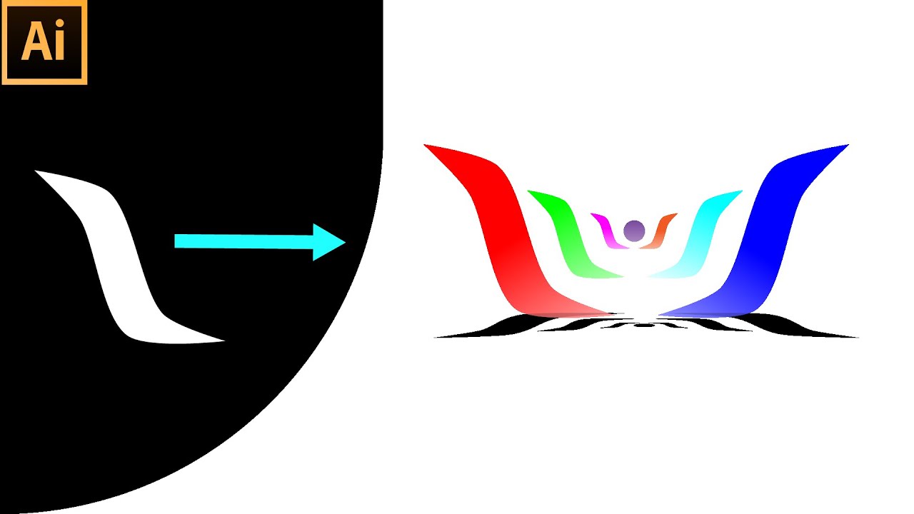 Colorful Logo Design | Adobe Illustrator Tutorial - YouTube