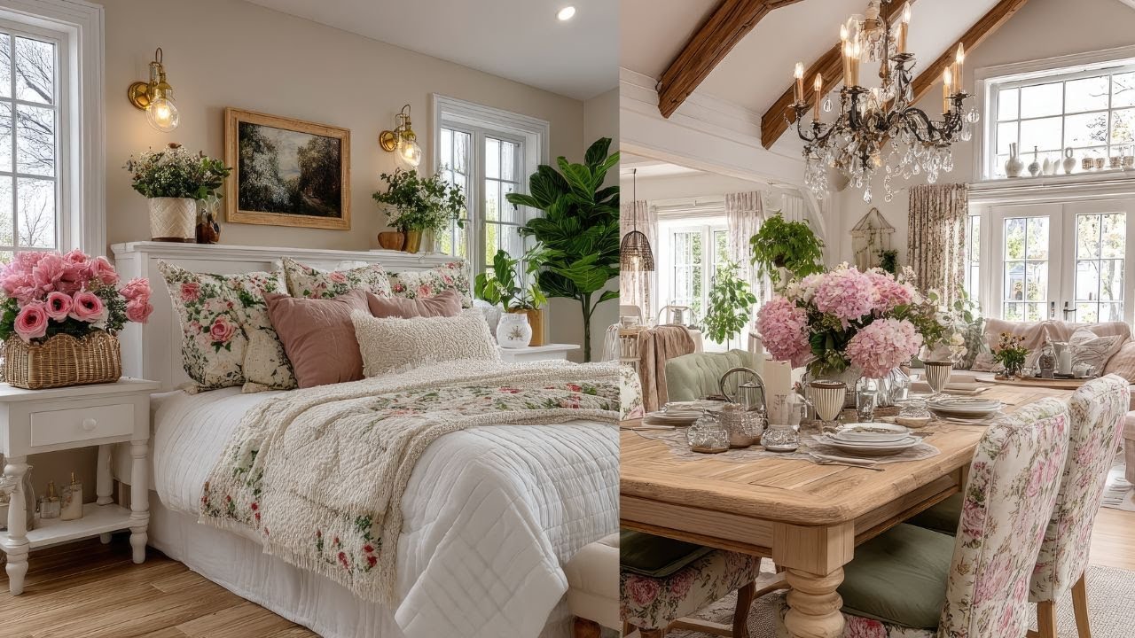 Романтический дом бабушки, в который вы влюбитесь. Часть 3 | Антиквариат в фермерском коттедже цв...