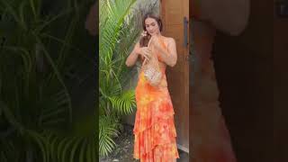 Pendanilan Tengku Dewi Putri Dengan Gaun Orange tengkudewiputri artist artis fashion