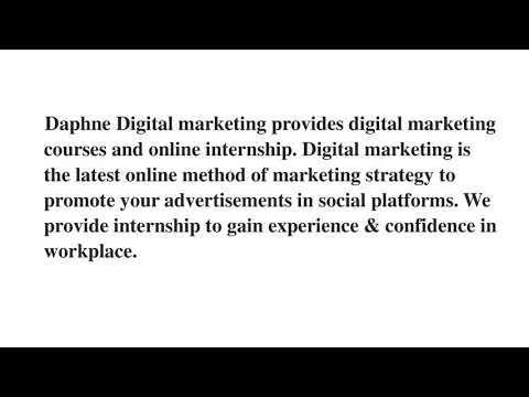 Digital marketing consultant