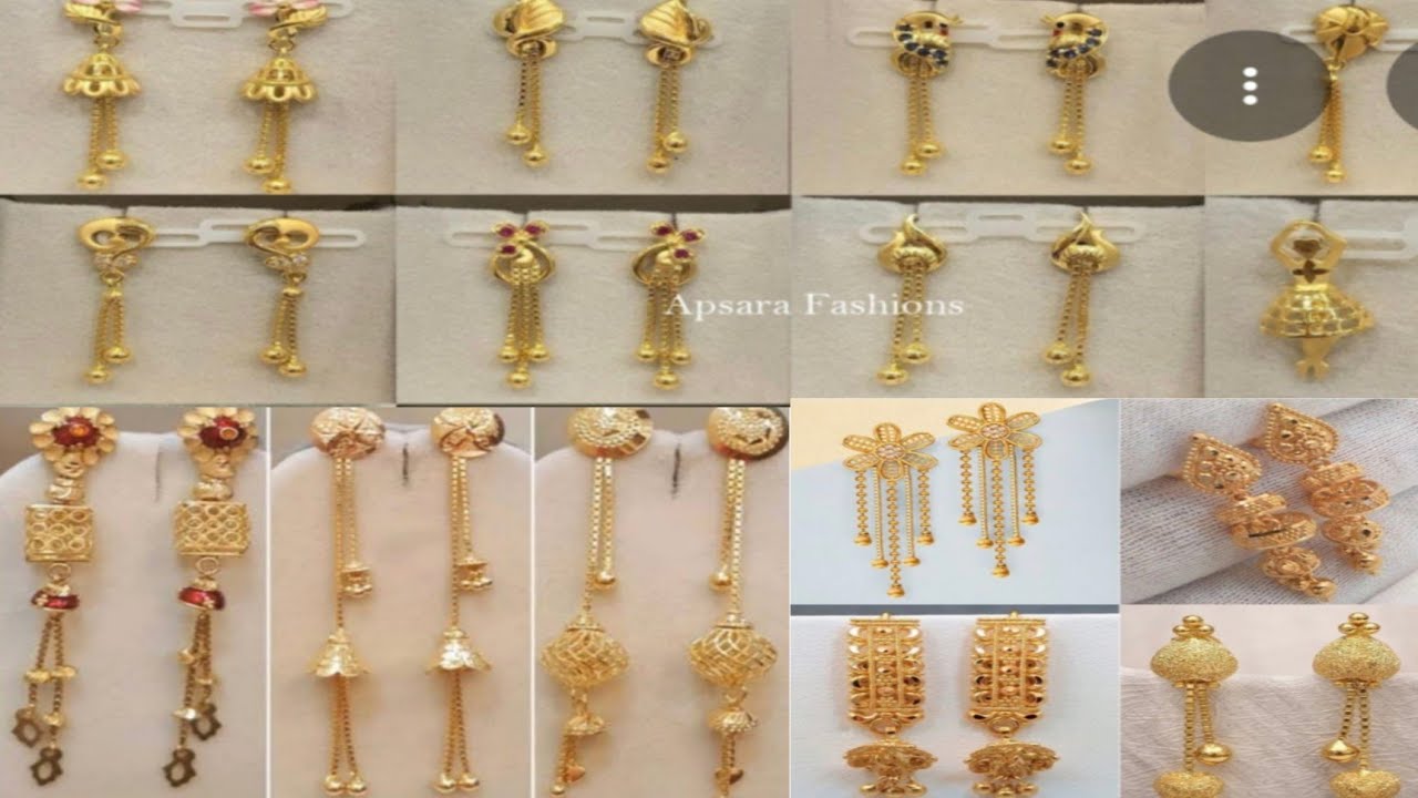 Gold earrings heavy sale with gift 🎁 Dhamaka BOOKING NUMBER 8595656678.