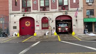 FDNY Engine 289 And Tower Ladder 138 Responding