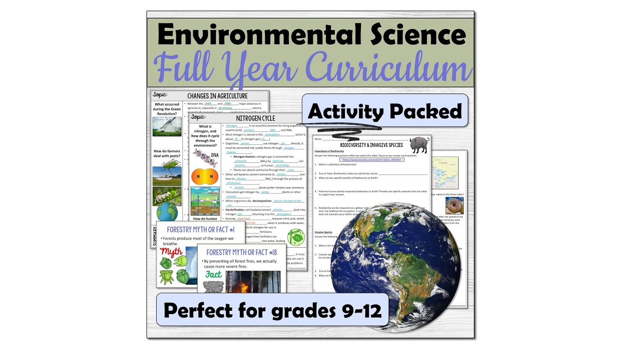Environmental Science Course Curriculum Tour - YouTube