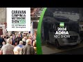 Caravan camping  motorhome show 2024  adria stand tour