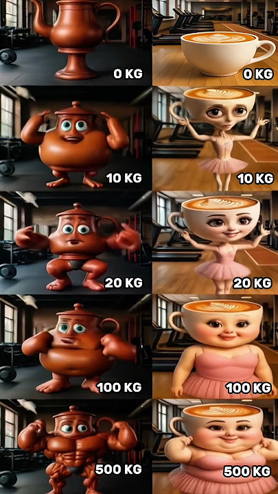 da da da sahur vs ballerina cappuccina in the gym