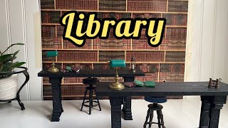 Miniature Library for Barbie Dolls