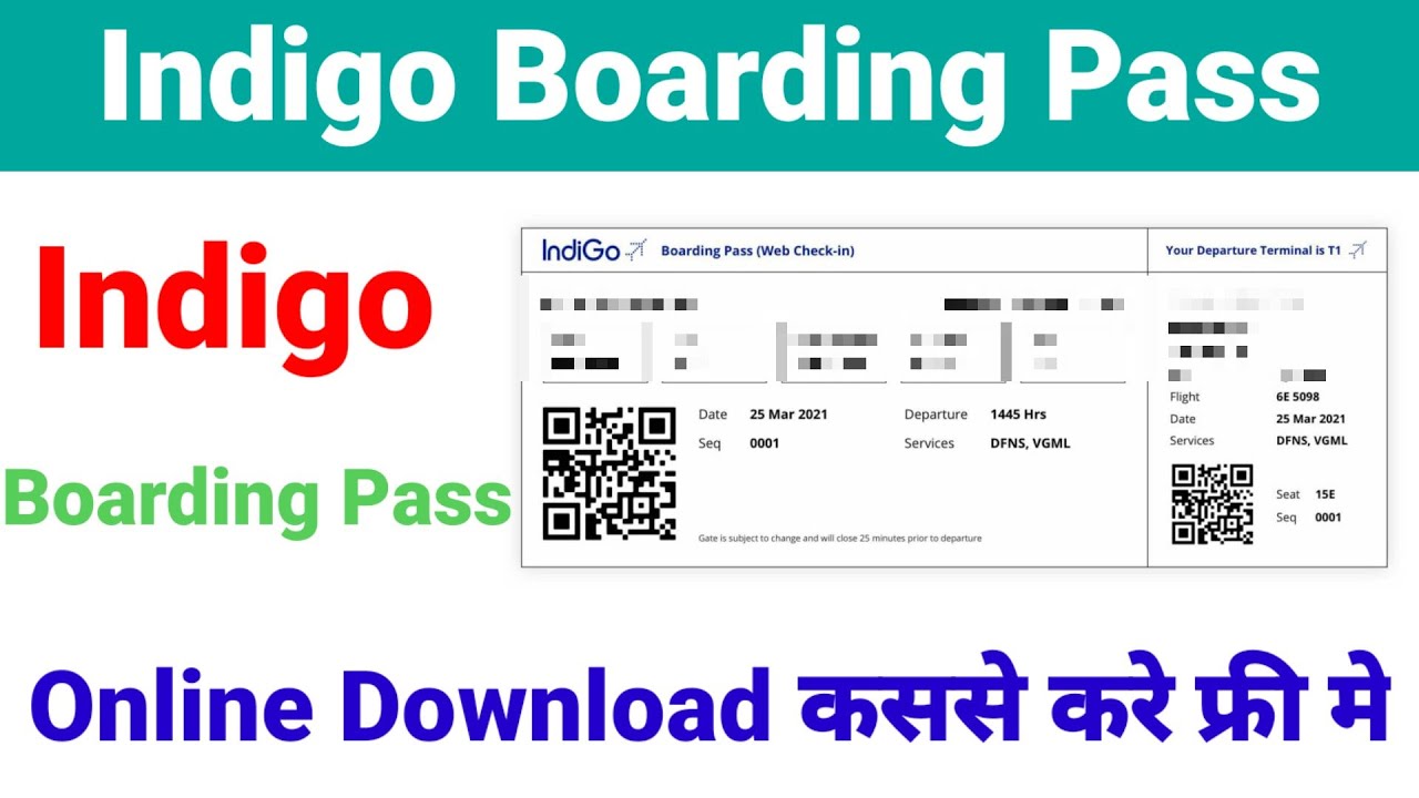Indigo Boarding Pass Kaise Nikale How To Print Boarding Pass Indigo Boarding Pass YouTube