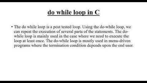 #28 do-while loop in C programming Language | Beginner Video Tutorial