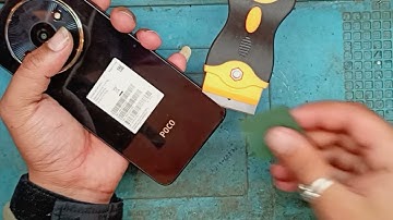 how to open poco c61 back panel