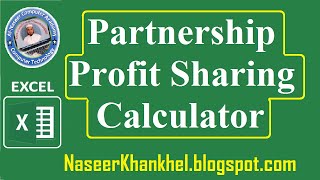 Partnership Profit Sharing Calculator in Excel screenshot 2