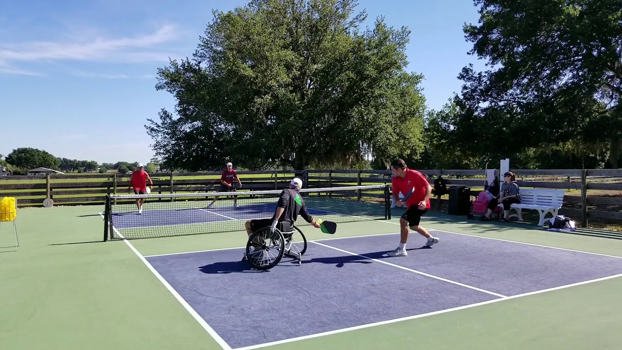 Michael O'Leary Wheelchair Pickleball, Game 4 of 5 YouTube