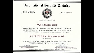 Criminal Profiling | Online Certification | Training Course