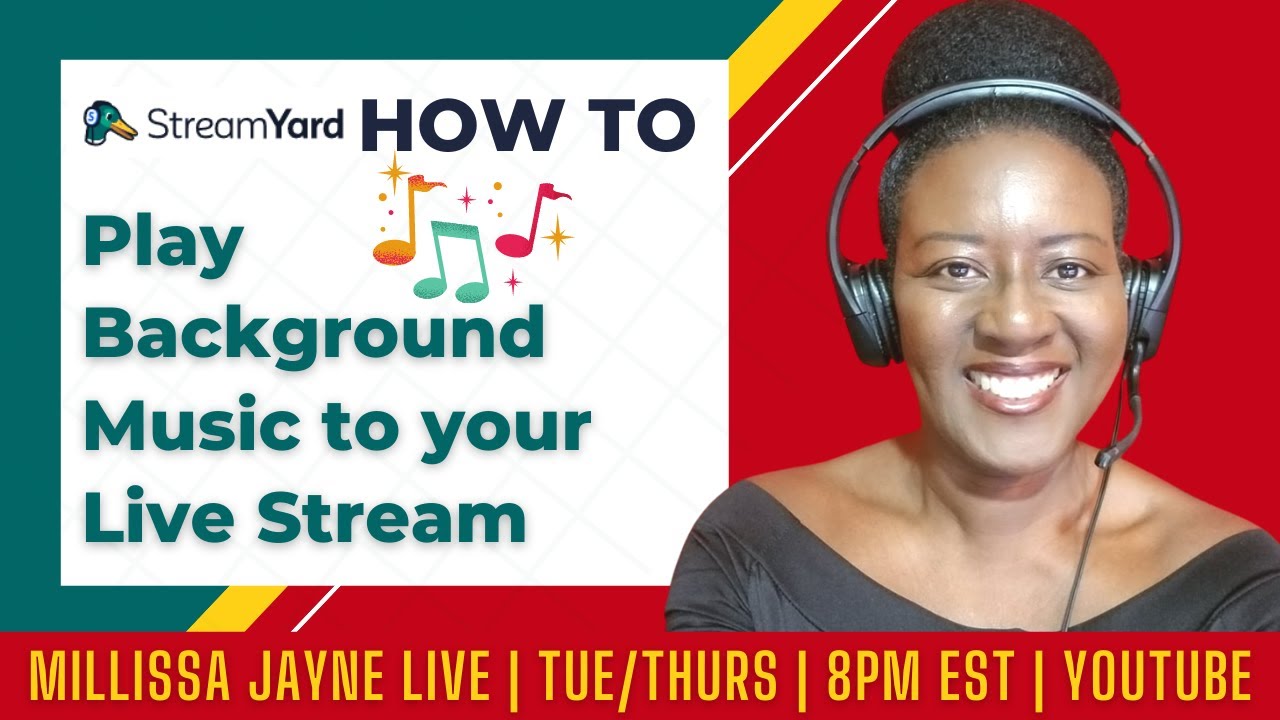 How To Add Background Music To Your Live Stream in StreamYard (2 mins ...