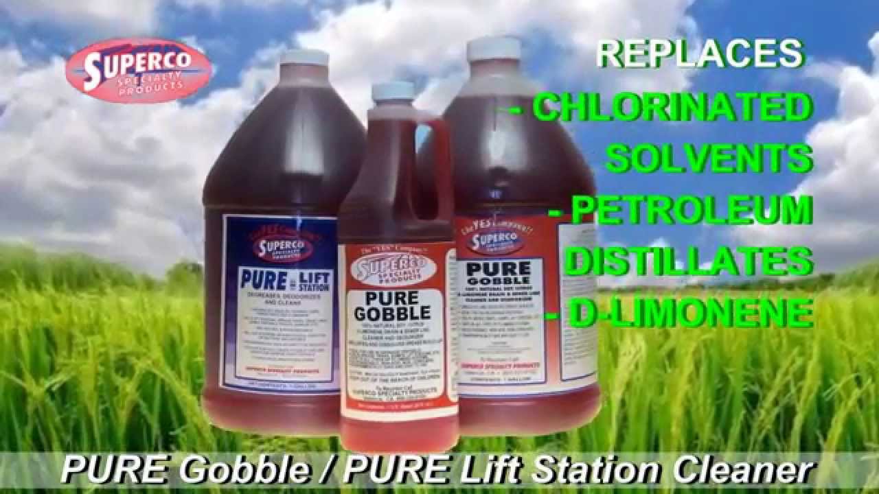 Pure Gobble & Pure Lift Station All Natural Drain and Sewer Cleaners
