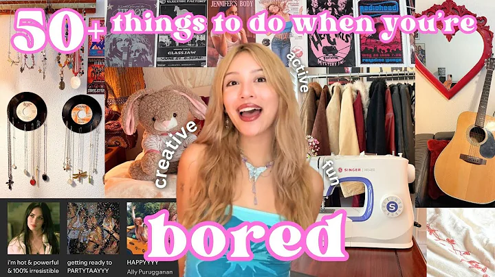 50+ THINGS TO DO when you're bored!! (stop doom scrolling) creative hobbies, aesthetic diys, & more