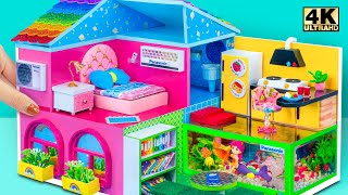 Download Lagu Bouw een moderne villa met twee verdiepingen en een aquarium-tv uit de toekomst ❤️ DIY miniatuur MP3