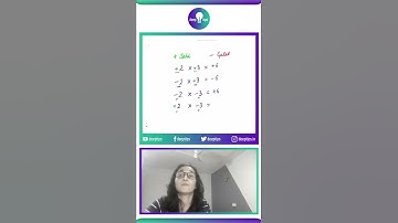 Multiplication and division trick of Integers +plus or -minus by Deepti Sharma