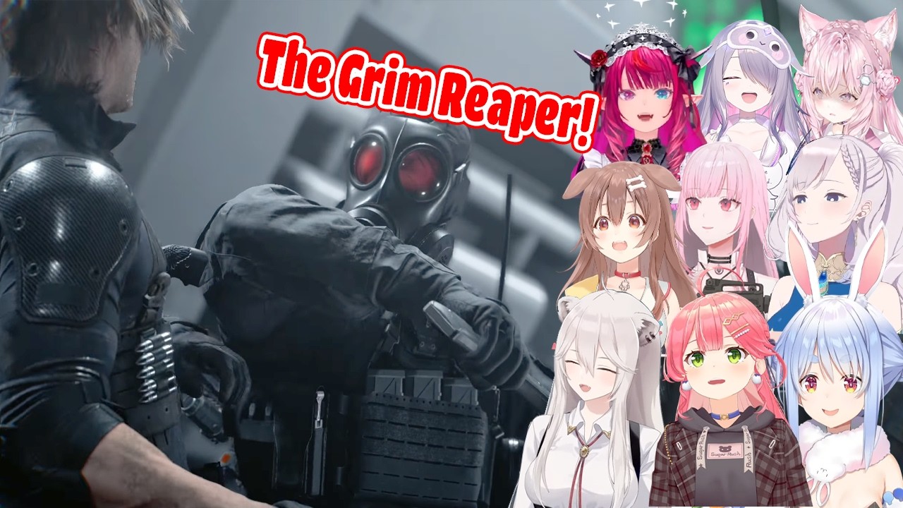 All Hololive Members’ Reactions to HUNK, the Grim Reaper of Resident Evil Requiem【ENG SUB】