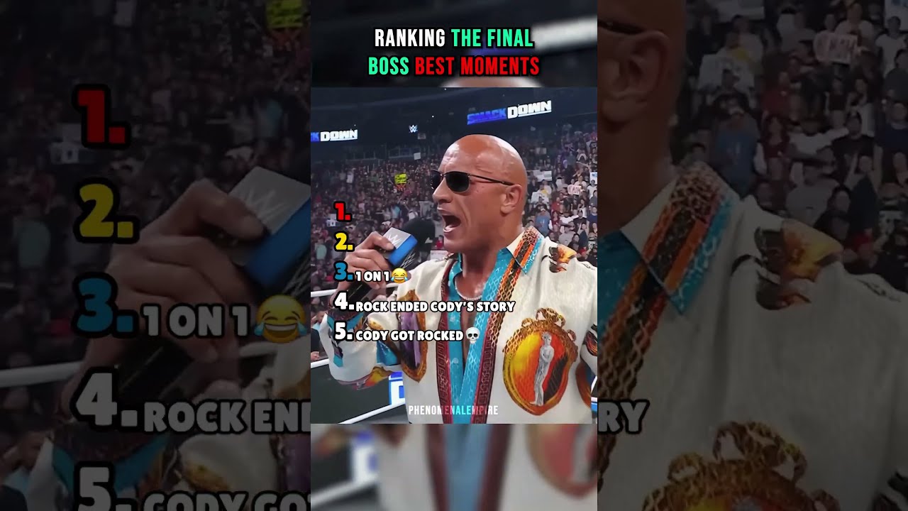 Ranking The Rock S Final Boss Best Moments 
