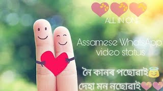 Noi kanor posuai deha mon no suai💝|| Assamese song|| WhatsApp video status ||by all in one☺