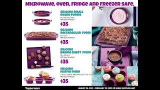 Tupperware Demo Silicone Baking Forms