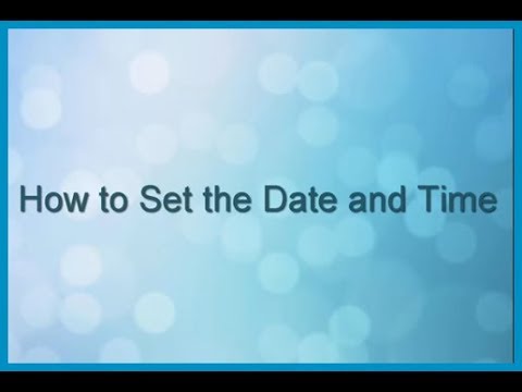 Video: How To Set The Date And Time On A PDA