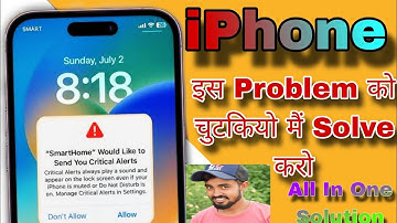 "Home" Would Like to Send You Critical Alert | to Fix | How to Manage Critical Alertsin iPhone