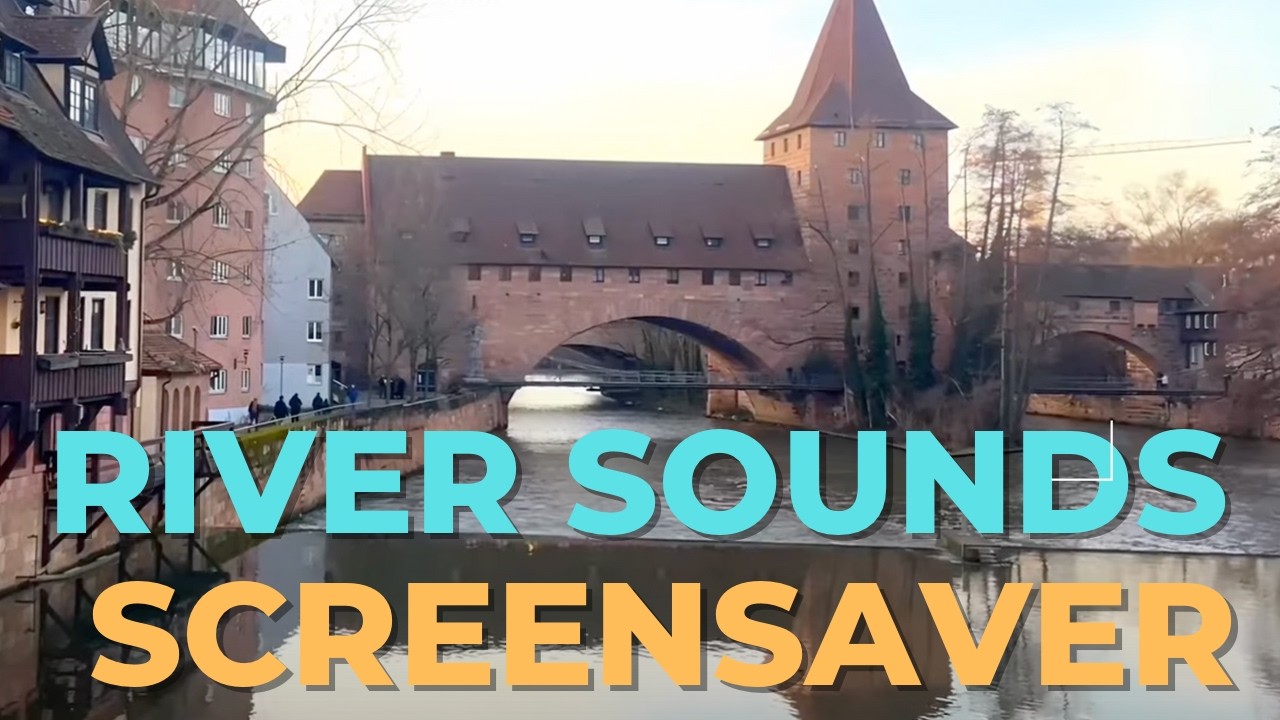 long video to keep computer awake Relaxing River Sounds| Water Sounds Screen Saver| 
