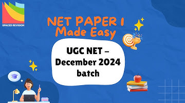 How to study for UGC NET Paper 1 December 2024 Edition