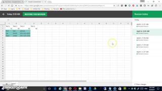 sheets file menu
