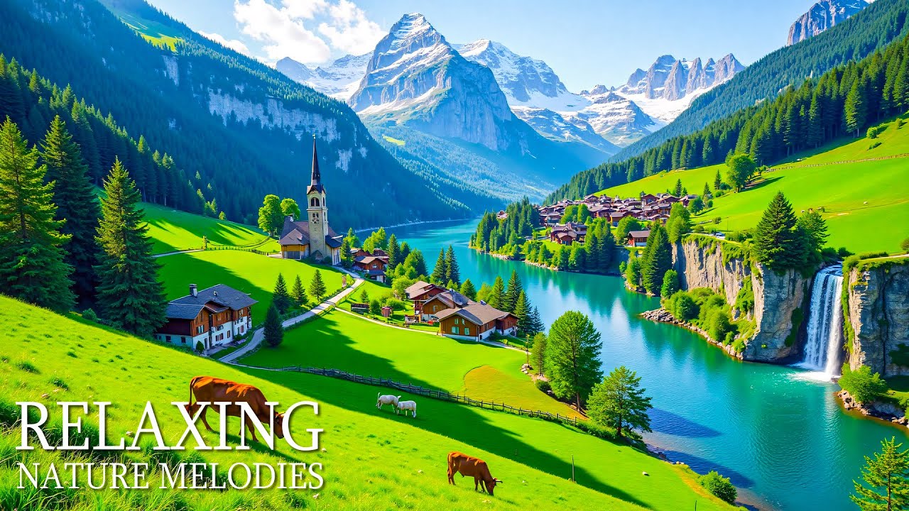 Прекрасная расслабляющая музыка поможет восстановить нервную систему 🌿 Захватывающие дух горные п...