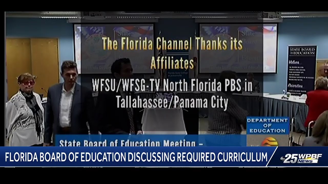 Florida Board Of Education Discussing Required Curriculum YouTube