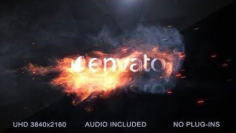 After Effects Template: Flame Logo Reveal