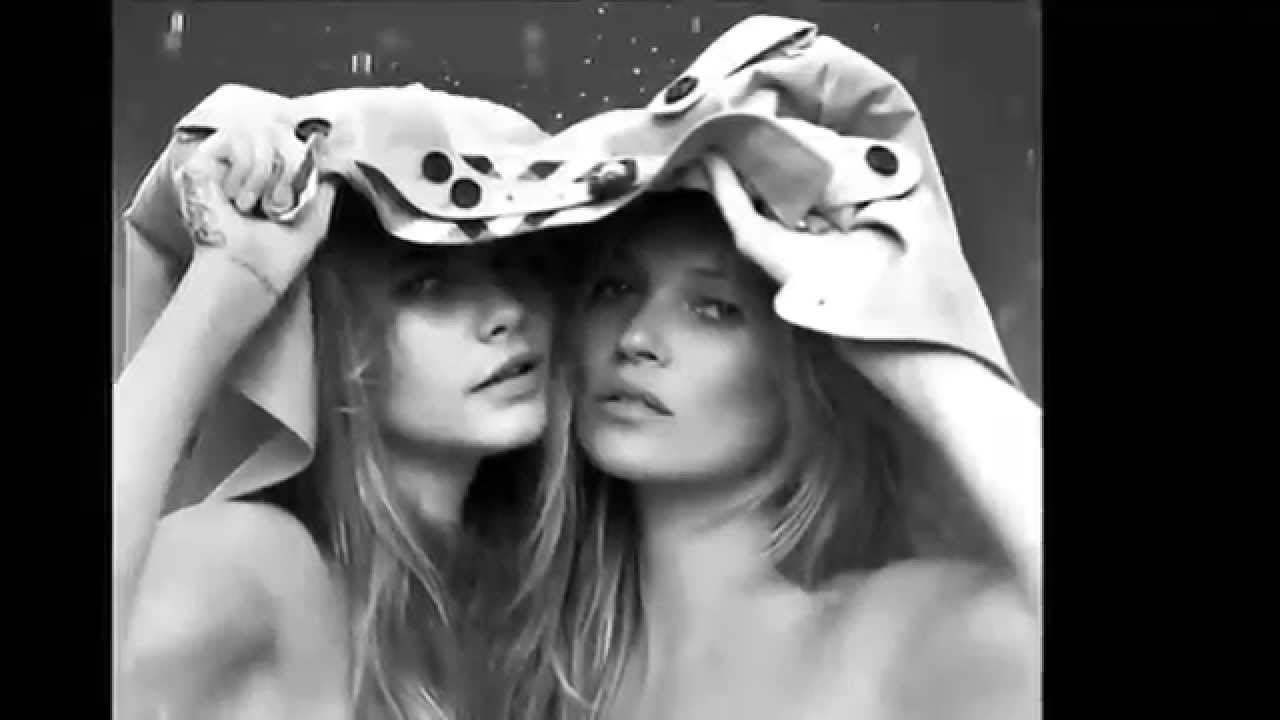 Cara Delevingne in racy Burberry ad with Kate Moss 