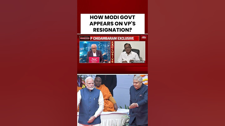 How Modi Govt Appears On VP's Resignation?